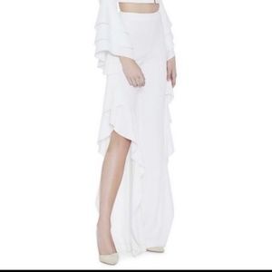 Alice + Olivia Ruffled Slit Pants!